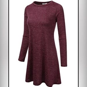 Loose fit, long sleeve dress